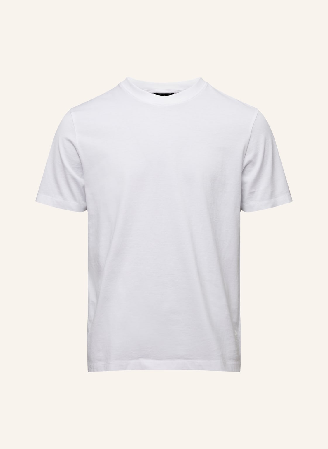 Van Laack T-Shirt Modern Fit Kurzer Ärmel Kragenlos weiss von van Laack