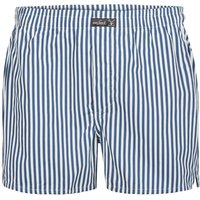 van Laack Herren Boxershorts blau Baumwolle Gestreift von van Laack