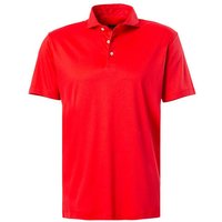 van Laack Herren Polo-Shirt rot Baumwoll-Jersey von van Laack