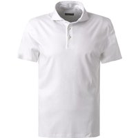 van Laack Herren Polo-Shirt weiß Baumwoll-Jersey von van Laack