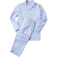 van Laack Herren Pyjama blau Baumwolle gestreift von van Laack