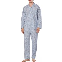 van Laack Herren Pyjama blau Baumwolle gemustert van Laack Herren Pyjama blau Baumwolle gemustert von van Laack