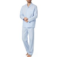 van Laack Herren Pyjama blau Reine Baumwolle unifarben von van Laack