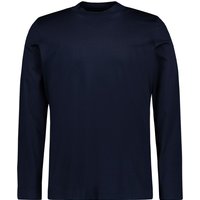 van Laack Herren Longsleeve blau Baumwoll-Jersey von van Laack