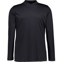 van Laack Herren Longsleeve schwarz Baumwoll-Jersey von van Laack