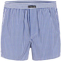 van Laack Herren Boxershorts blau Reine Baumwolle Gemustert von van Laack