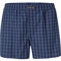 van Laack Herren Boxershorts blau Reine Baumwolle unifarben von van Laack