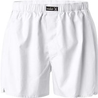 van Laack Herren Boxershorts weiß Reine Baumwolle unifarben von van Laack