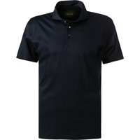 van Laack Herren Polo-Shirt blau Baumwoll-Jersey von van Laack