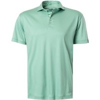 van Laack Herren Polo-Shirt grün Baumwoll-Jersey von van Laack