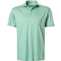 van Laack Herren Polo-Shirt grün Baumwoll-Jersey von van Laack