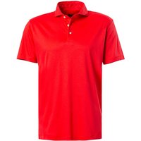 van Laack Herren Polo-Shirt rot Baumwoll-Jersey von van Laack