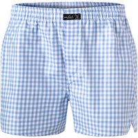 van Laack Herren Boxershorts blau Baumwolle Gemustert von van Laack