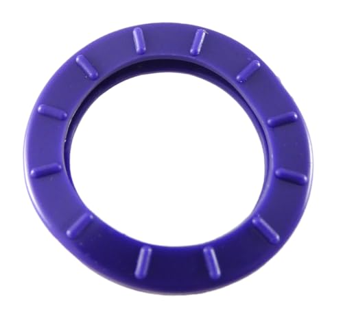 van den Heuvel | 10 Kunststoff Schlüsselkennringe in Violett | Schlüsselkappe für große, runde Schlüssel | Schlüsselkennringe zur Schlüsselorganisation | Made in Germany von van den Heuvel