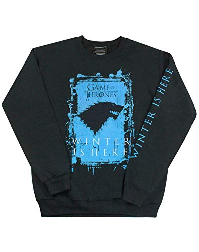 vanilla underground Game of Thrones Der Winter ist da Männer Erwachsene schwarzes Sweatshirt von Vanilla Underground