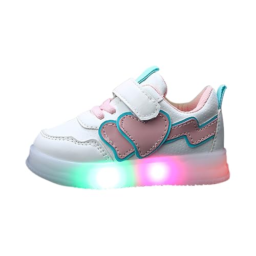 vaolkwsacz Turnschuhe Mädchen Sport Sneaker Sportschuhe Outdoor rutschfest Kinder Hallenschuhe Laufschuhe Atmungsaktiv Junge Turnschuhe Kinderschuhe Flach Bequem Hallensportschuhe Gr.21-30 von vaolkwsacz