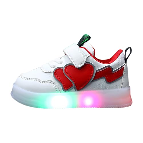 vaolkwsacz Turnschuhe Mädchen Sport Sneaker Sportschuhe Outdoor rutschfest Kinder Laufschuhe Turnschuhe Atmungsaktiv Hallenschuhe Junge Kinderschuhe Flach Bequem Hallensportschuhe Gr.21-30 von vaolkwsacz