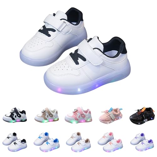 vaolkwsacz Turnschuhe Mädchen Sport Sneaker Sportschuhe Outdoor rutschfest Kinder Laufschuhe Turnschuhe Atmungsaktiv Hallenschuhe Junge Kinderschuhe Flach Bequem Hallensportschuhe Gr.21-30 von vaolkwsacz