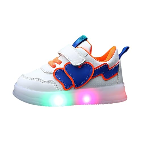 vaolkwsacz Turnschuhe Mädchen Sport Sneaker Sportschuhe Outdoor rutschfest Kinder Laufschuhe Turnschuhe Atmungsaktiv Hallenschuhe Junge Kinderschuhe Flach Bequem Hallensportschuhe Gr.21-30 von vaolkwsacz