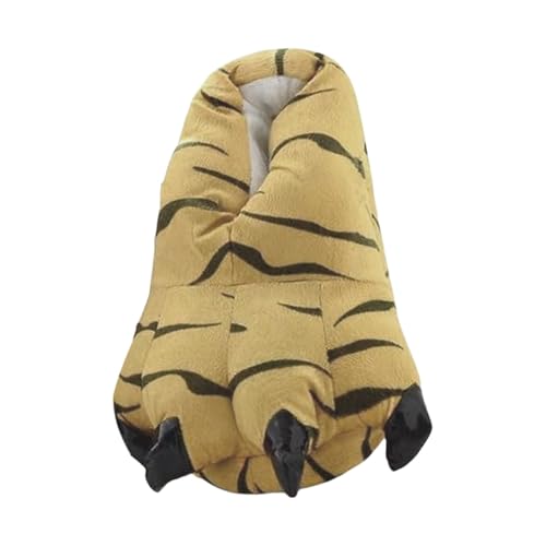 vaolkwsacz Warme Hausschuhe Kinder Winter Pantoffeln Plüsch Unisex Tierhausschuhe Cartoon Pantoffeln Haus Hausschuhe Tier Kostüm Pfote Claw Schuhe Bequeme Weiche Schlappen Einheitsgröße Gr.28-33 von vaolkwsacz