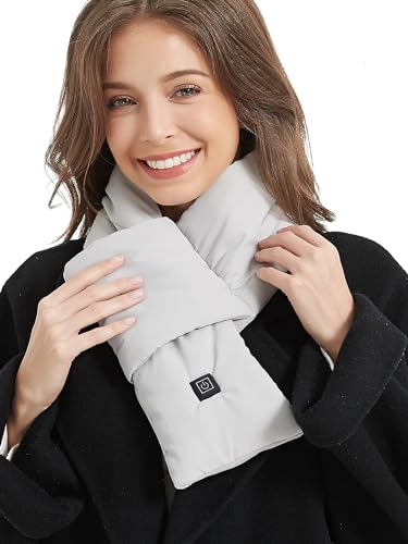vapesoon Beheizte Schals Elektrischer Nackenwärmer mit 3 Heizstufen Wiederaufladbare Batterien 3.7V 5000mAh für Jagd Angeln Camping Wandern Reiten Motorrad Skifahren für Männer & Frauen von vapesoon
