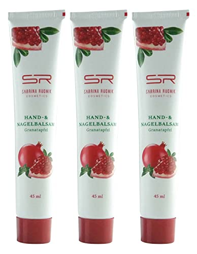 Sabrina Rudnik Hand- und Nagelbalsam 45 ml + varivendo Notizblock (3 x Granatapfel) von varivendo