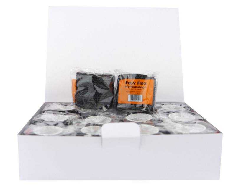varivendo Bandage varivendo Notizblock + 12 x Easy Flex Haftbandage 5cm x 4,5m schwarz (Rollen, 12-tlg., Haftbandagen), Bandage Sportbandage Sportverband von varivendo