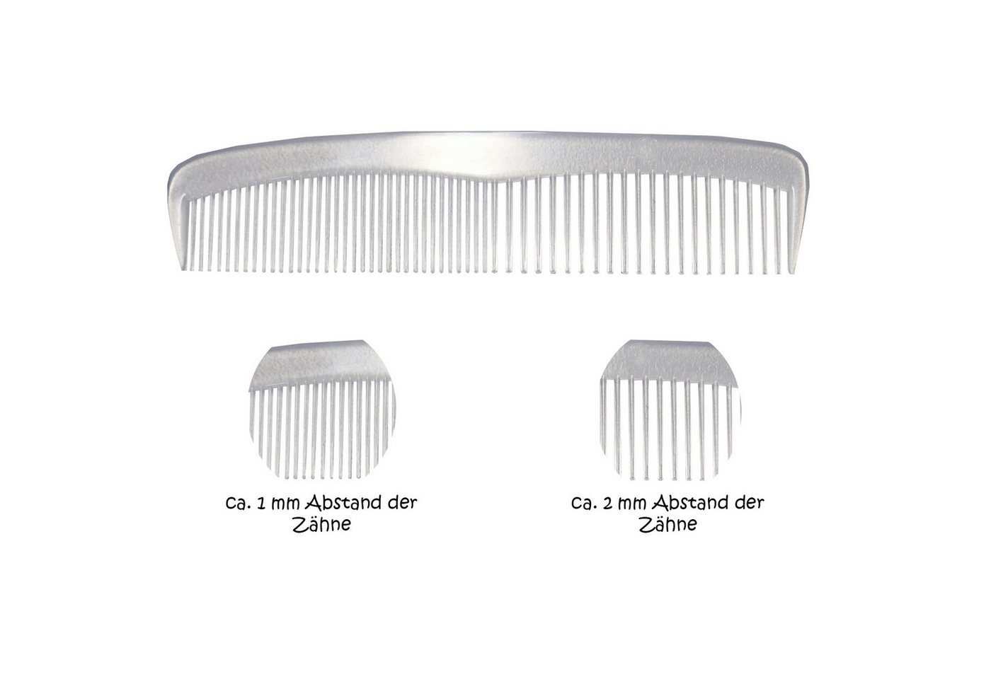 varivendo Haarkamm Kamm 12 cm, transparent 10 Stück, (Stück, 10 tlg., Kamm), Haarkamm Friseurkamm Bartkamm Taschenkamm von varivendo