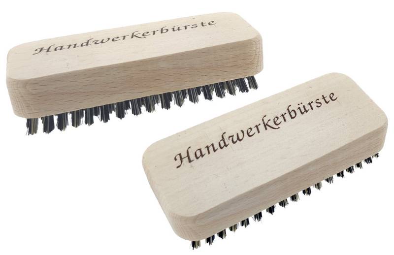 varivendo Nagelbürste 2 x Handwerker Handwaschbürste, Stück, 2-tlg., Handwerker Handwaschbürste, Bürste Zehenbürste Fußnagelbürste Fingerbürste Handbürste von varivendo