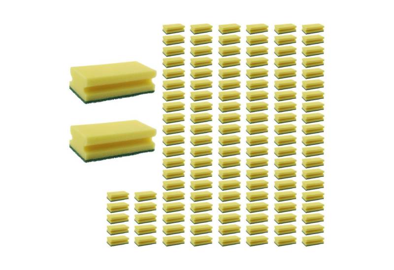 varivendo Reinigungsschwamm Vliesschwamm 132er, Scheuerschwamm Putzschwamm Küchenschwamm Topfschwamm von varivendo