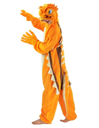 Erwachsene Eidechse Onesie Kostüm Tier Cosplay Halloween Weihnachten Homewear Pyjama Nachtwäsche für Damen und Herren von vavalad