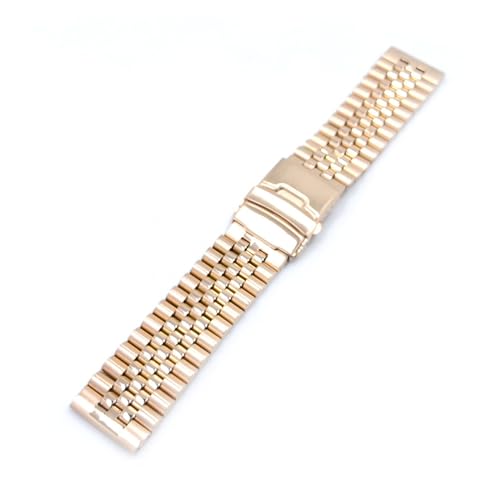 vazzic YingYou Schnellspanner For Entfernen Von Gliedern, Schraubdesign, Edelstahl-Uhrenarmband, Hochwertige, Solide Schnalle, 20 Mm, 22 Mm, 24 Mm Uhrenarmband (Color : Rose Gold, Size : 20mm) von vazzic