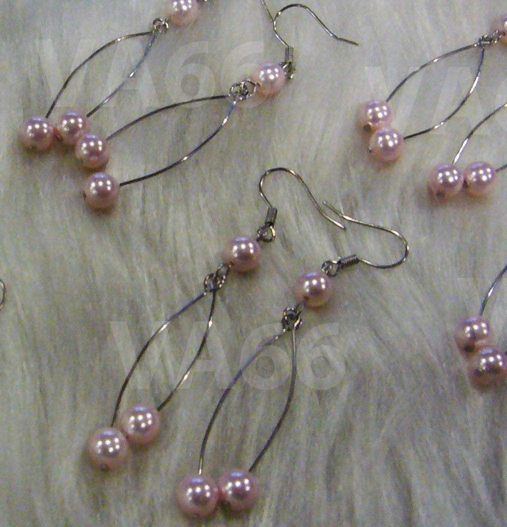 Brautjungfern Mehrere Paare Handgemachte Swarovski Kristall Lange Kurvige Kronleuchter Ohrringe Perle Farben Brautparty Mob Blumenmädchen Braut von vcreations