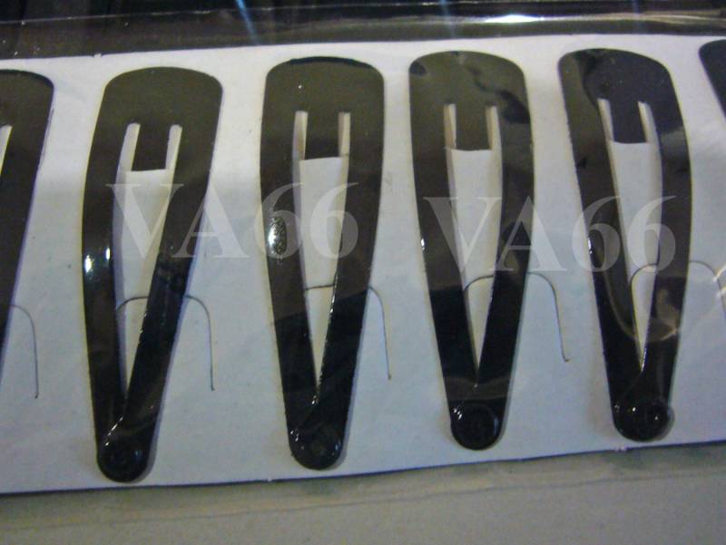 Diy Bastel Haarclips Clip 12stk 38mm Schwarz Snap Tittat Clips Accessoires von vcrystalshop