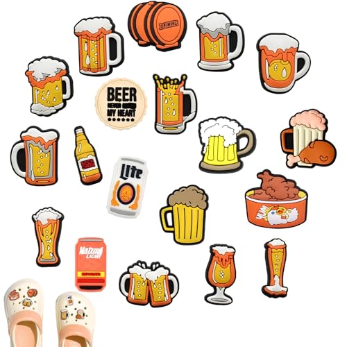 19 Stück Crocs Anstecker,PVC Shoe Charms,Crocs Charms,Interessant Pins Anstecker for Crocs,Schuh-Charm für Kinder,Schuh Anstecker,Abnehmbare Cartoon Schuh Anstecker,für Jungen Mädchen Erwachsene von vcsjw