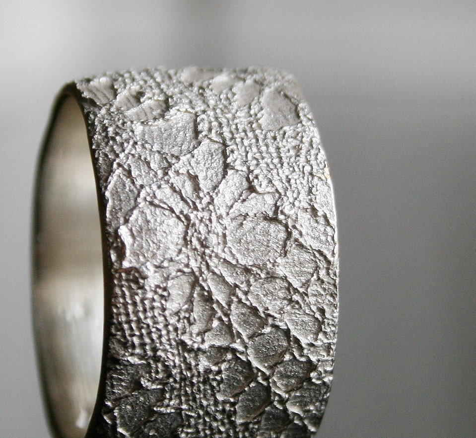 White Lacey | No. 17 - Sterling Silber Spitzen Ring Wird in Deiner Größe Gefertigt von vdeux