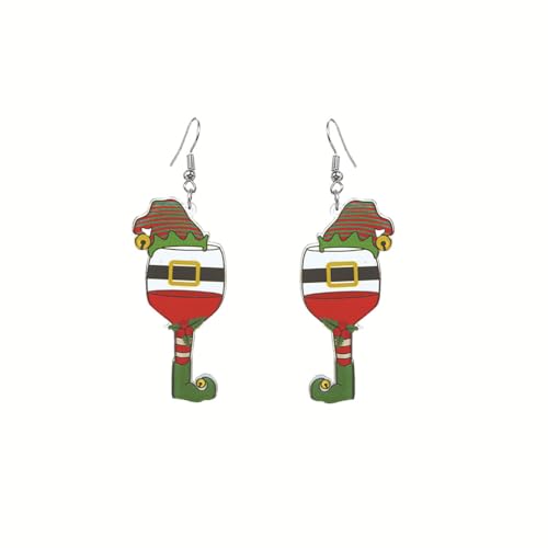 Schöne Schneemann-Handschuhe, Acryl, Weihnachtsohrringe, Elch, Schneeflocke, baumelnde Ohrringe für Frauen, Urlaubsschmuck, Weihnachtsmannmütze, Weihnachtsmann-Ohrringe für Weihnachtsfeier, Zubehör Schöne Schneemann-Handschuhe, Acryl, Weihnachtsohrringe, Elch, Schneeflocke, baumelnde Ohrringe für Frauen, Urlaubsschmuck, Weihnachtsmannmütze, Weihnachtsmann-Ohrringe für Weihnachtsfeier, Zubehör von vdwv