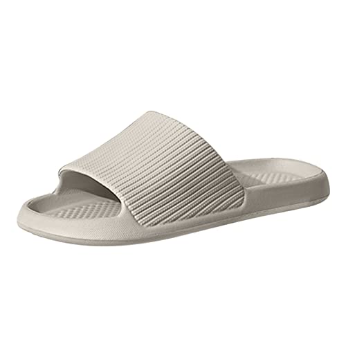 Badeschuhe Herren Damen Slippers Wolke Schlappen Sommer Pantoletten Badeschlappen & Freizeit Flip-Flop Leicht Sommer Sandalen Super Weich Rutschfest Badelatschen Hausschuhe von vejtmcc