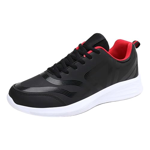 Herren Freizeitschuhe Sneaker Laufschuhe, Atmungsaktiv Schnürschuhe Weiche Sohle Trekkingschuhe Fashion Lässig Stoffschuhe, Leichtgewichts Walkingschuhe Breite Füße Arbeitsschuhe von vejtmcc