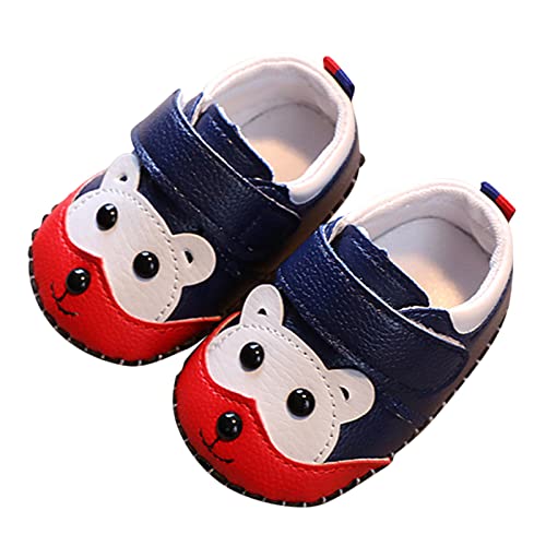 vejtmcc Baby Mädchen Weiche Kleinkind Schuhe Kleinkind Kleinkind Schuhe Cartoon Prinzessin Schuhe Turnschuhe Sandalen Baby Mädchen 19 (Dark Blue, 18 Infant) von vejtmcc