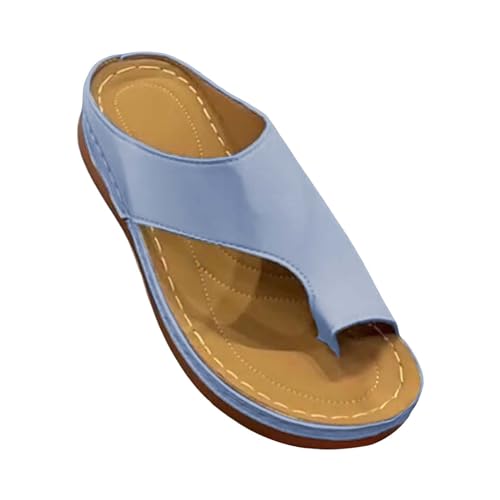 vejtmcc Bunion Splints OrthopäDische Hausschuhe Plattform Sandale Schuhe FüR Bunion Wedge Sommerschuhe Offen Strandschuhe, Hauschuhe Pantoletten Hausschuhe, Walking Sandalen Mit Arch Support Weiß von vejtmcc