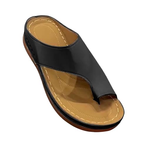 vejtmcc Bunion Splints OrthopäDische Hausschuhe Plattform Sandale Schuhe FüR Bunion Wedge Sommerschuhe Offen Strandschuhe, Hauschuhe Pantoletten Hausschuhe, Walking Sandalen Mit Arch Support Weiß von vejtmcc