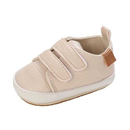 vejtmcc Erste Schuhe rutschfeste feste Mädchen Kleinkind Kinder zu Fuß erste Baby Sneaker Baby-Schuhe Kinderschuhe Gr. 18 (Beige, 19 Toddler) von vejtmcc