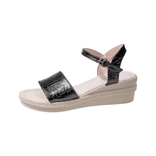 vejtmcc Frauen Slide Sandalen - Klassische Und Bequeme FrüHlings- Und Sommersandalen Pantolette Comfort Rundum Leder, Ergonomisches Wechsel-FußBett Mit Weichem Fersenpolster Sommer & Sexy Sandalen von vejtmcc