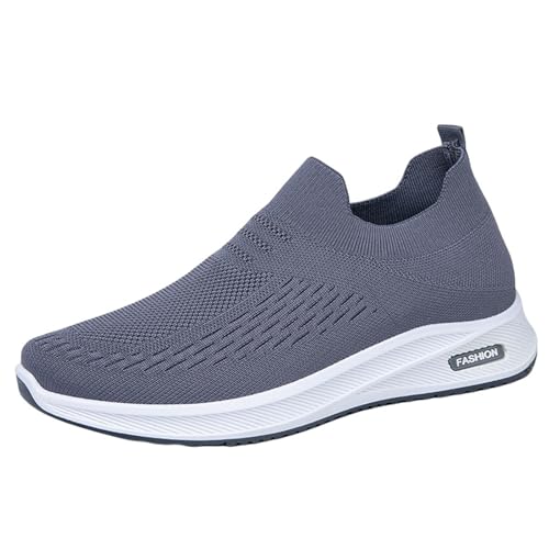vejtmcc Herren Laufschuhe Sportschuhe Straßenlaufschuhe Strick Slip-On Schuhe, Casual Sportschuhe Atmungsaktive Gym Turnschuhe Outdoor Joggingschuhe, Mesh Leichte Walkingschuhe Tennisschuhe von vejtmcc