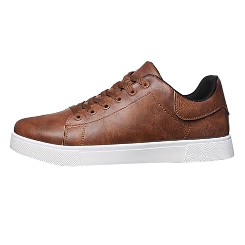 vejtmcc Herren Sneaker Pu Leder Walkingschuhe Atmungsaktive Athletic Formal Classic Sportschuhe, Schuhgröße Herrenschuhe Leichte Sneakers, Bequeme Herren Schuhe Größe Freizeitschuhe 39-48 von vejtmcc