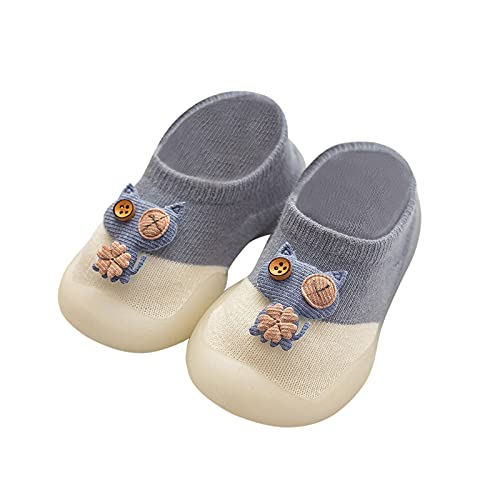 vejtmcc Katzen freizeit-elastische Kleinkind Infant Comic-Socken Schuhe für innen Baby First Baby Schuhe Outdoor Licht (Blue, 18) von vejtmcc