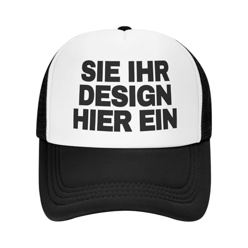 velquessa Cap personalisiert Trucker Cap mit Text,Foto,Logo – Basecap für Herren Damen,Design Deine eigene Unisex Kappe für Golf,Sport,Outdoor – Verstellbare Mesh Kappe von velquessa