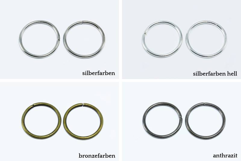 O-Ringe Ø 25 mm 5/10 Stk. Rundringe Ösen Biegeringe Verbindungsringe Binderinge von vendor-unknown