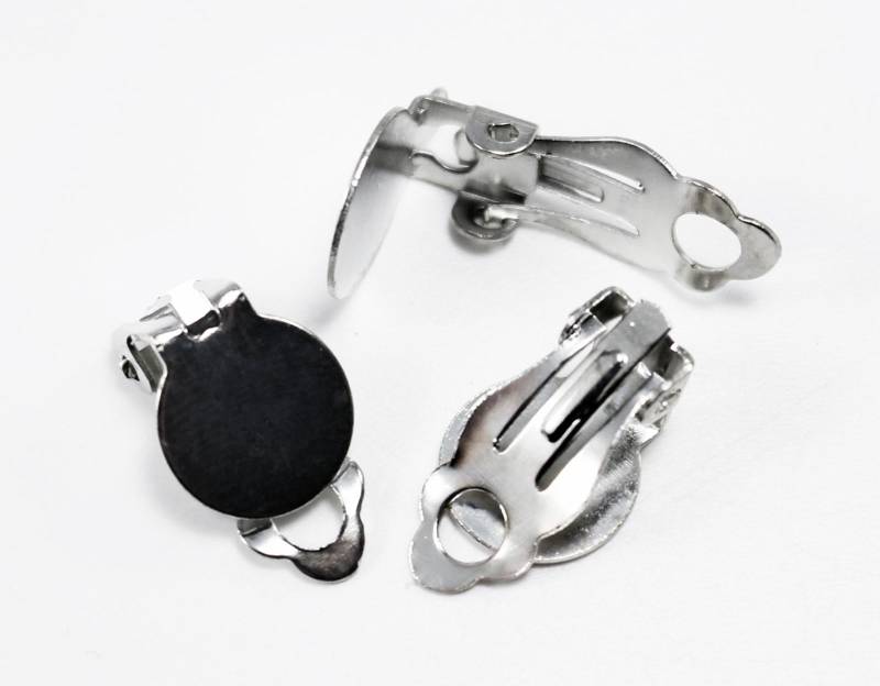 Ohrclips mit Klebeplatte, 18 x 12,5 x 9 mm, 10 Stück Ohrclips mit Klebeplatte, 18 x 12,5 x 9 mm, 10 Stück von vendor-unknown